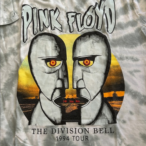 Pink Floyd Tie Dye Vintage T-Shirt The Division Bell Tour 1994 L - Picture 2 of 3